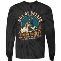 Out Of Breath Hiking Society Tie-Dye Long Sleeve Shirt