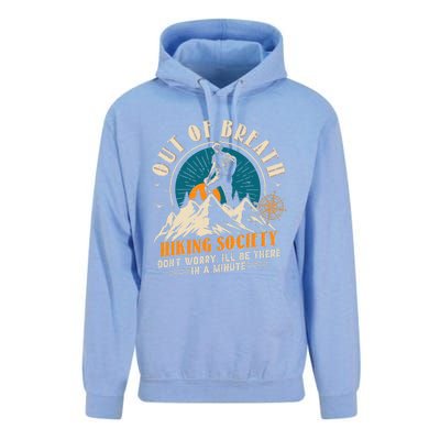 Out Of Breath Hiking Society Unisex Surf Hoodie