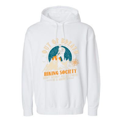 Out Of Breath Hiking Society Garment-Dyed Fleece Hoodie