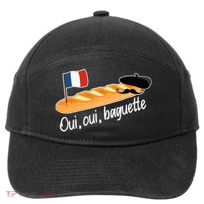 Oui Oui Baguette French Bread France Lover Francophile 7-Panel Snapback Hat