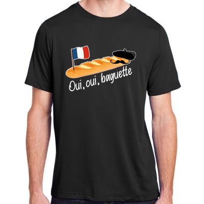 Oui Oui Baguette French Bread France Lover Francophile Adult ChromaSoft Performance T-Shirt