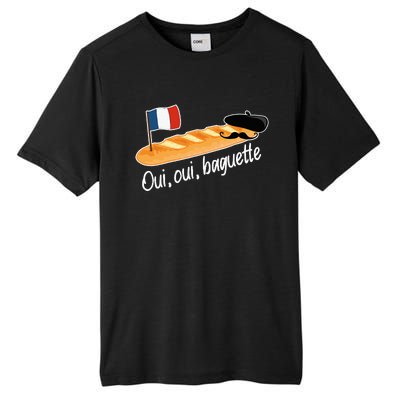 Oui Oui Baguette French Bread France Lover Francophile Tall Fusion ChromaSoft Performance T-Shirt