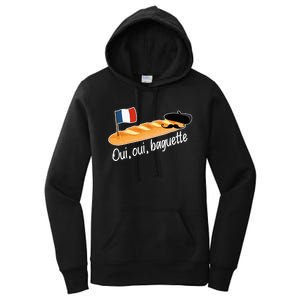 Oui Oui Baguette French Bread France Lover Francophile Women's Pullover Hoodie