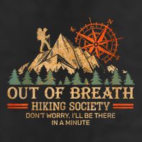 Out Of Breath Hiking Society Adult Drive Performance Visor