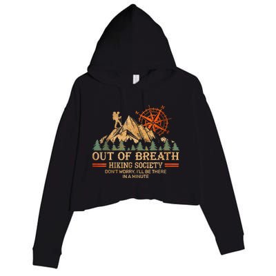 Out Of Breath Hiking Society Crop Fleece Hoodie