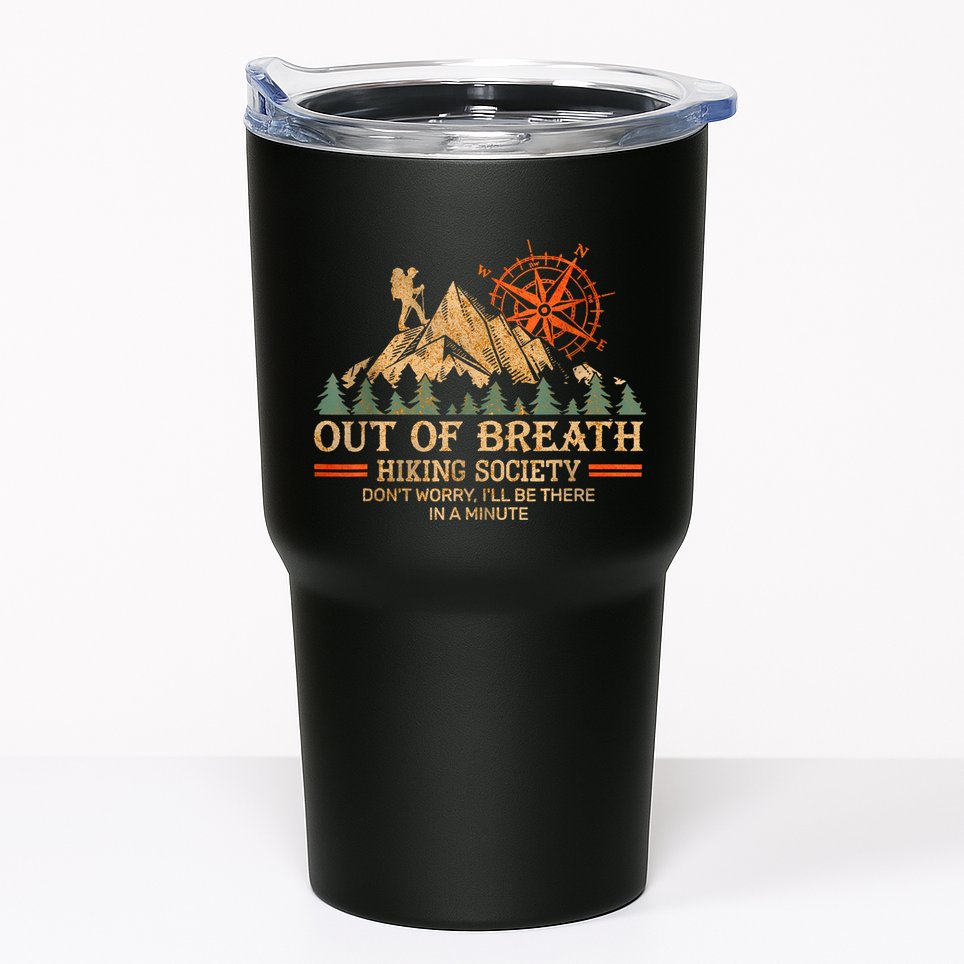 Out Of Breath Hiking Society Tumbler