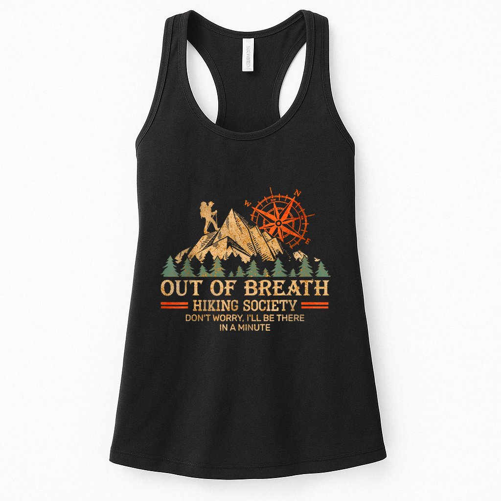 Out Of Breath Hiking Society Womens Tank Top