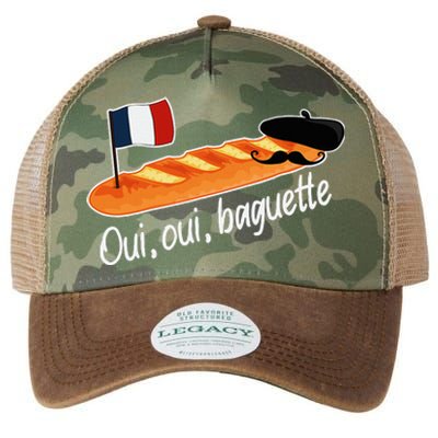 Oui Oui Baguette French Bread France Lover Francophile Legacy Tie Dye Trucker Hat