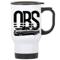 OBS Old Body Style Lowered Truck Vintage Car Show Stainless Steel Travel Mug