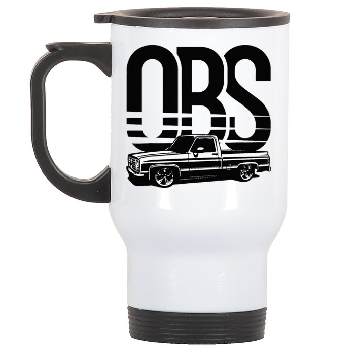 OBS Old Body Style Lowered Truck Vintage Car Show Stainless Steel Travel Mug