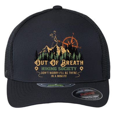 Out Of Breath Hiking Society Flexfit Unipanel Trucker Cap