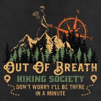 Out Of Breath Hiking Society Adult Drive Performance Visor