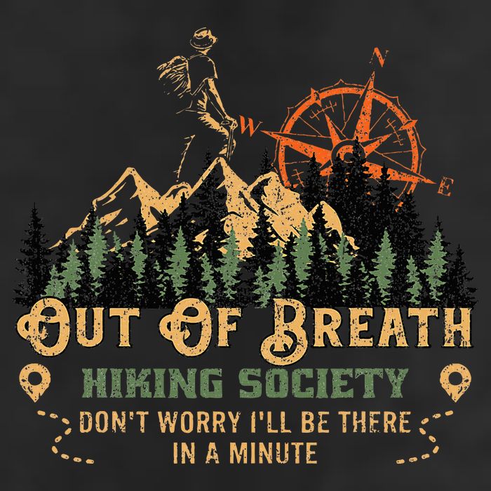 Out Of Breath Hiking Society Adult Drive Performance Visor