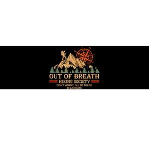 Out Of Breath Hiking Society Bumper Sticker