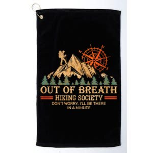 Out Of Breath Hiking Society Platinum Collection Golf Towel