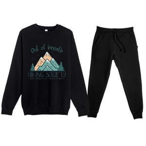 Out Of Breath Hiking Society Hiker Premium Crewneck Sweatsuit Set