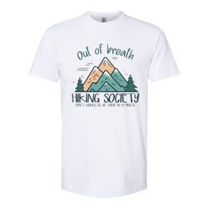 Out Of Breath Hiking Society Hiker Softstyle CVC T-Shirt