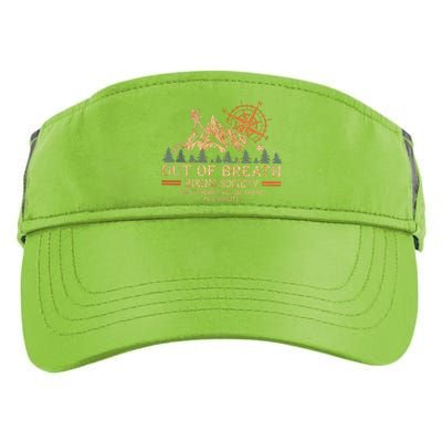 Out Of Breath Hiking Society Adult Drive Performance Visor