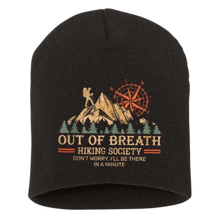 Out Of Breath Hiking Society Short Acrylic Beanie