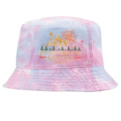 Out Of Breath Hiking Society Tie-Dyed Bucket Hat