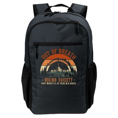 Out Of Breath Hiking Society Design For Vintage Hiking Daily Commute Backpack