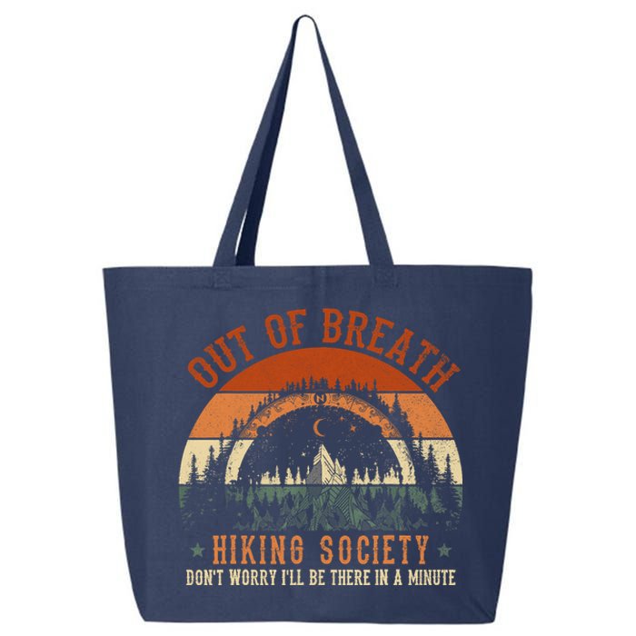 Out Of Breath Hiking Society Design For Vintage Hiking 25L Jumbo Tote