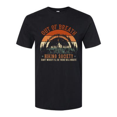 Out Of Breath Hiking Society Design For Vintage Hiking Softstyle CVC T-Shirt