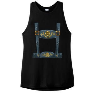 Oktoberfest Outfit Boy Lederhosen Costume Ladies PosiCharge Tri-Blend Wicking Tank