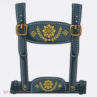 Oktoberfest Outfit Boy Lederhosen Costume Flatbill Hat