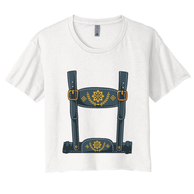 Oktoberfest Outfit Boy Lederhosen Costume Crop Top