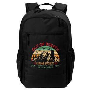 Out Of Breath Hiking Society Forhiker Nature Love Daily Commute Backpack