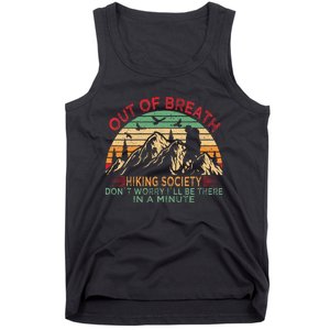 Out Of Breath Hiking Society Forhiker Nature Love Tank Top