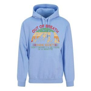 Out Of Breath Hiking Society Forhiker Nature Love Unisex Surf Hoodie