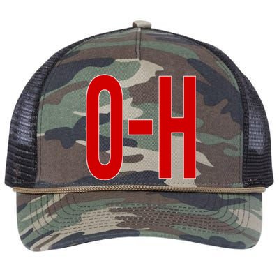 Oh Ohio Logo Retro Rope Trucker Hat Cap