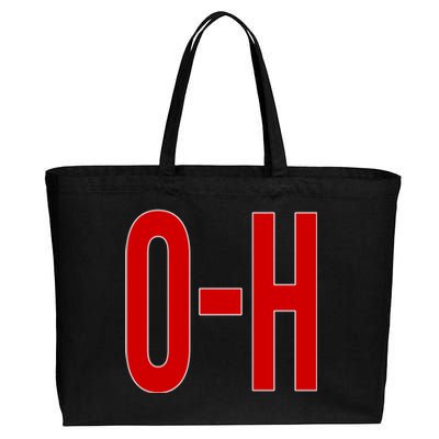 Oh Ohio Logo Cotton Canvas Jumbo Tote