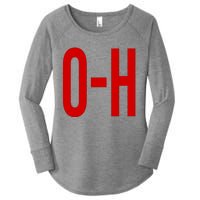 Oh Ohio Logo Women's Perfect Tri Tunic Long Sleeve Shirt