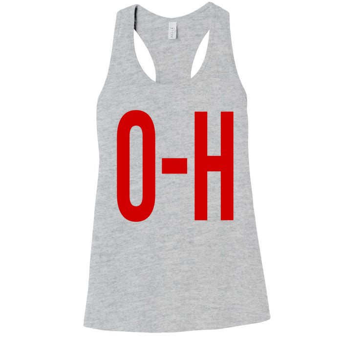 Oh Ohio Logo Women's Racerback Tank