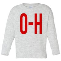 Oh Ohio Logo Toddler Long Sleeve Shirt