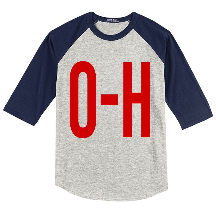 Oh Ohio Logo Kids Colorblock Raglan Jersey