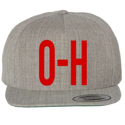 Oh Ohio Logo Wool Snapback Cap