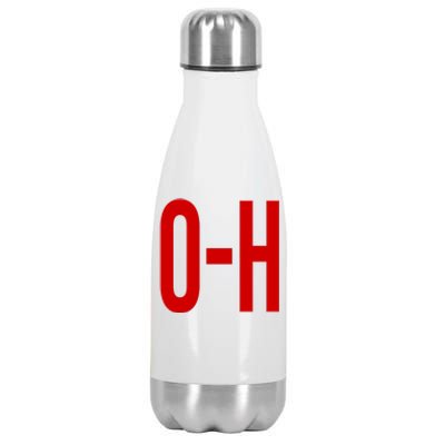 Oh Ohio Logo Stainless Steel Insulated Water Bottle