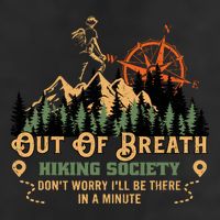 Out Of Breath Hiking Society Adult Drive Performance Visor