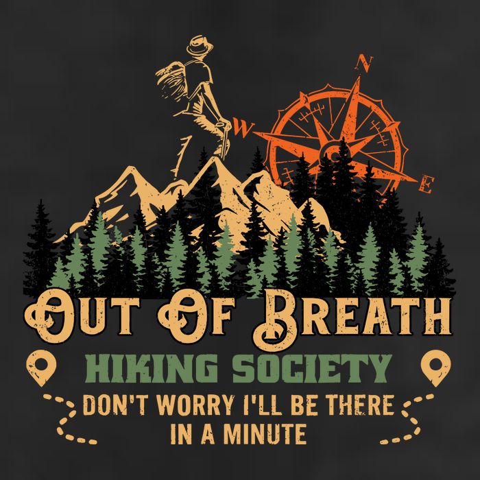 Out Of Breath Hiking Society Adult Drive Performance Visor