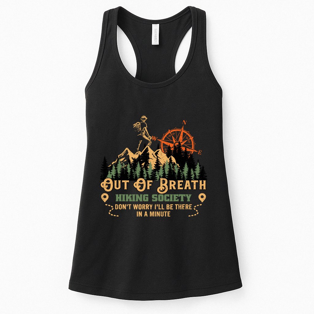 Out Of Breath Hiking Society Womens Tank Top