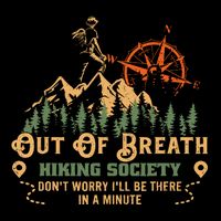 Out Of Breath Hiking Society Cropped Pullover Crew