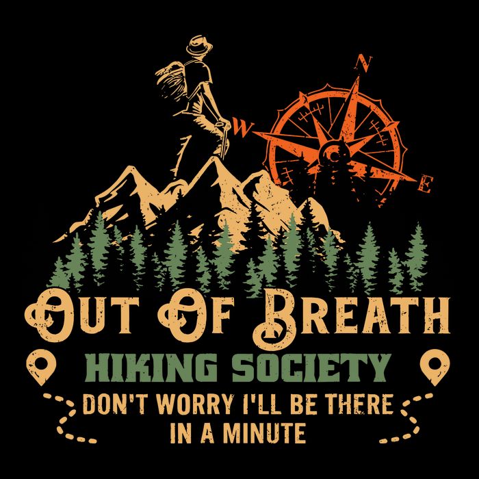 Out Of Breath Hiking Society Cropped Pullover Crew
