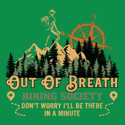 Out Of Breath Hiking Society T-Shirt