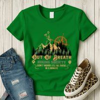 Out Of Breath Hiking Society Womens T-Shirt