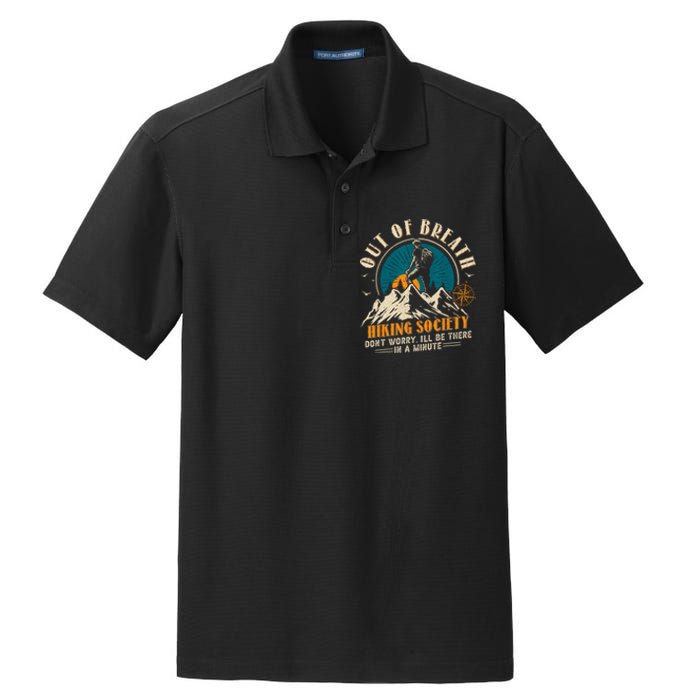 Out Of Breath Hiking Society Dry Zone Grid Polo