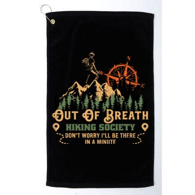 Out Of Breath Hiking Society Platinum Collection Golf Towel